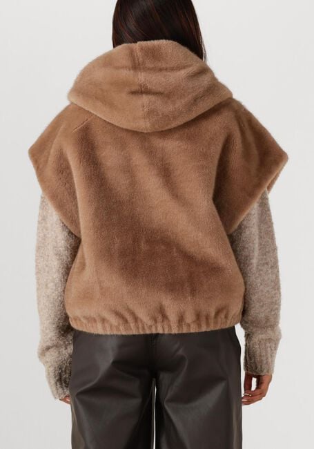 Bruine STUDIO AR Faux fur jas OLENA - large