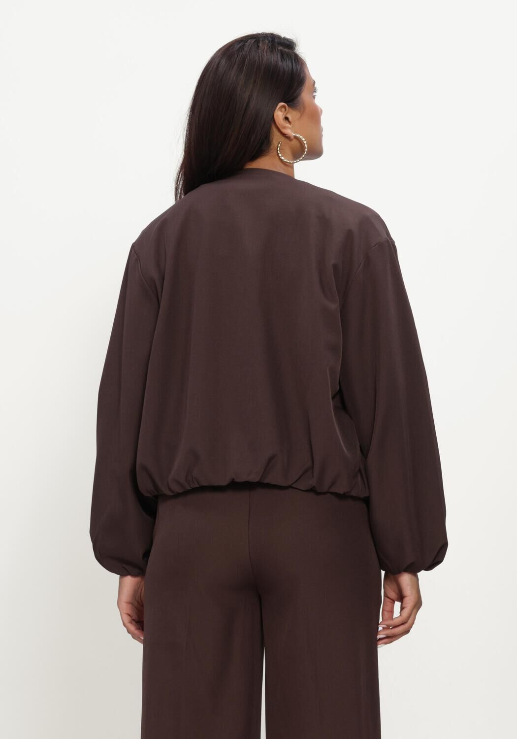 Bruine CO'COUTURE Jassen LUNACC BALLOON ZIP JACKET - large