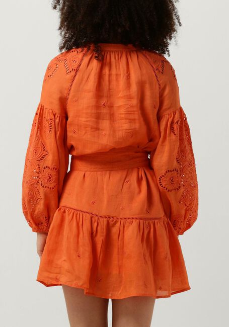 Oranje SCARLETT POPPIES Mini jurk SUNSHINE BABE SHORT - large