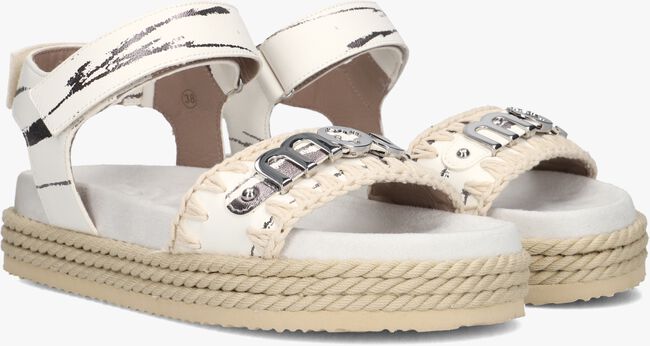 Witte MOU Platte sandalen ROPE SANDAL BLACK WITH STRAP Witte MOU Platte sandalen ROPE SANDAL BLACK WITH STRAP - large