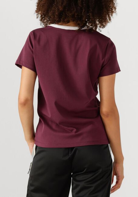 Bordeaux HAUTE L'AMITIÉ T-shirt NECKLINE LOGO TEE - large