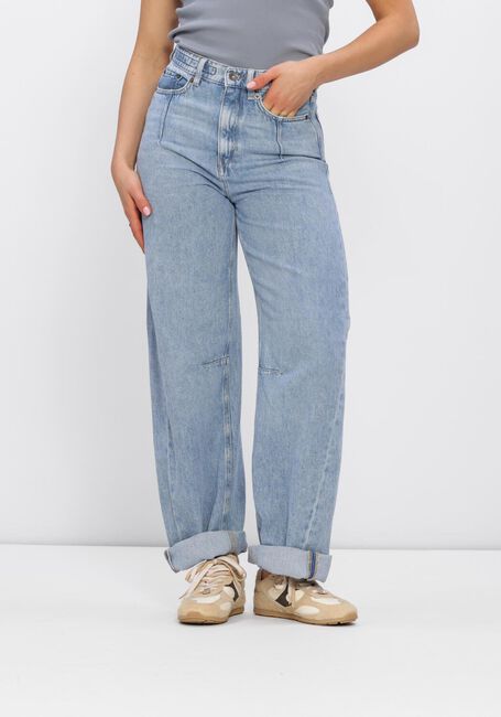 Blauwe DRYKORN Wide jeans LIABLE BARREL - large