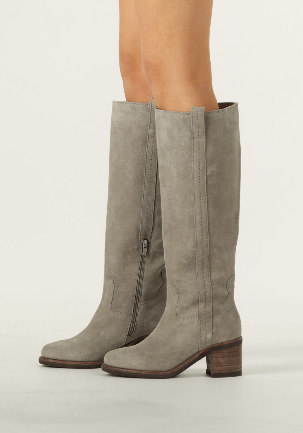 Grijze VIA VAI Hoge laarzen FLO HELEN - large