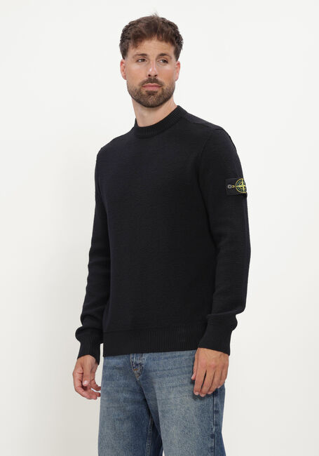 Zwarte STONE ISLAND Trui CREW NECK S01C4 - large
