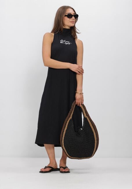 Zwarte PENN & INK Midi jurk DRESS PRINT - large
