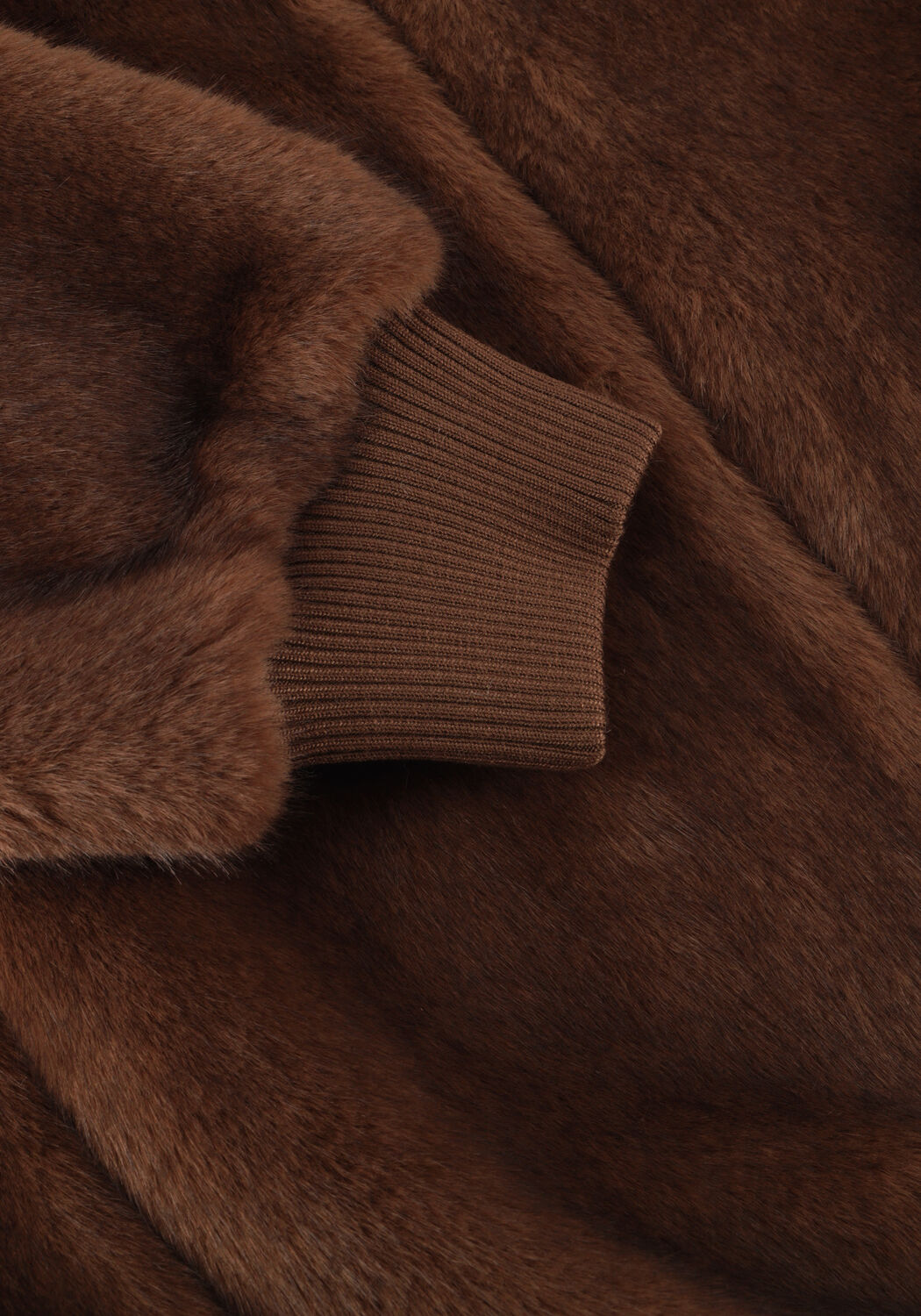 Bruine ALTER EGO Faux fur jas LINN - large