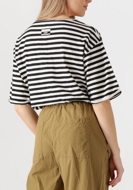 Witte PENN & INK Top T-SHIRT STRIPE - large