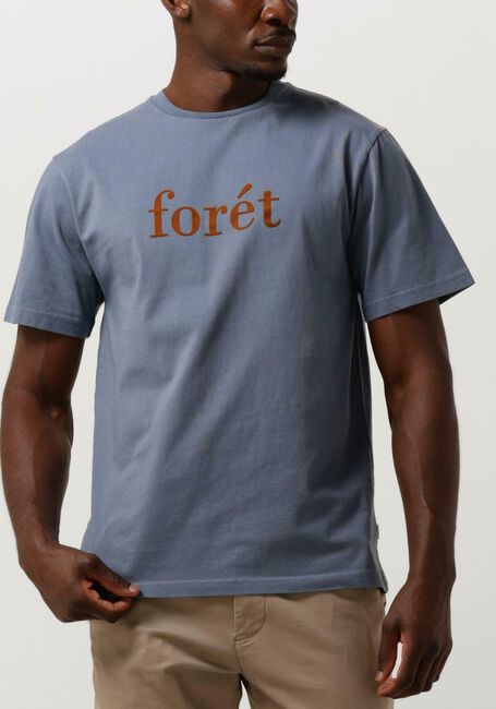 Blauwe FORÉT T-shirt RESIN T-SHIRT - large