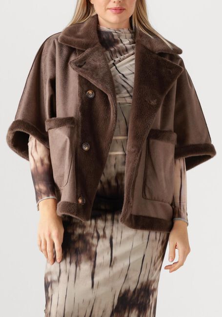Bruine STUDIO AR Mantel AVY FAUX LACON - large