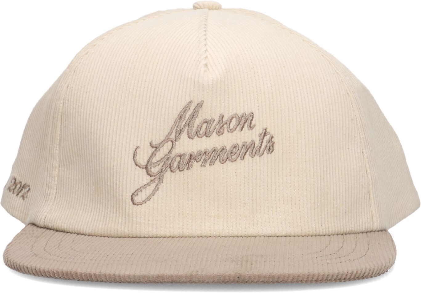 Mason Garments Pet
Heren Cap Bicolore, Materiaal: Corduroy, Kleur: Creme afbeelding 1