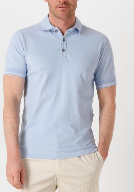 Lichtblauwe GENTI Polo POLO 3 BUTTON SS J2001-1212 - large