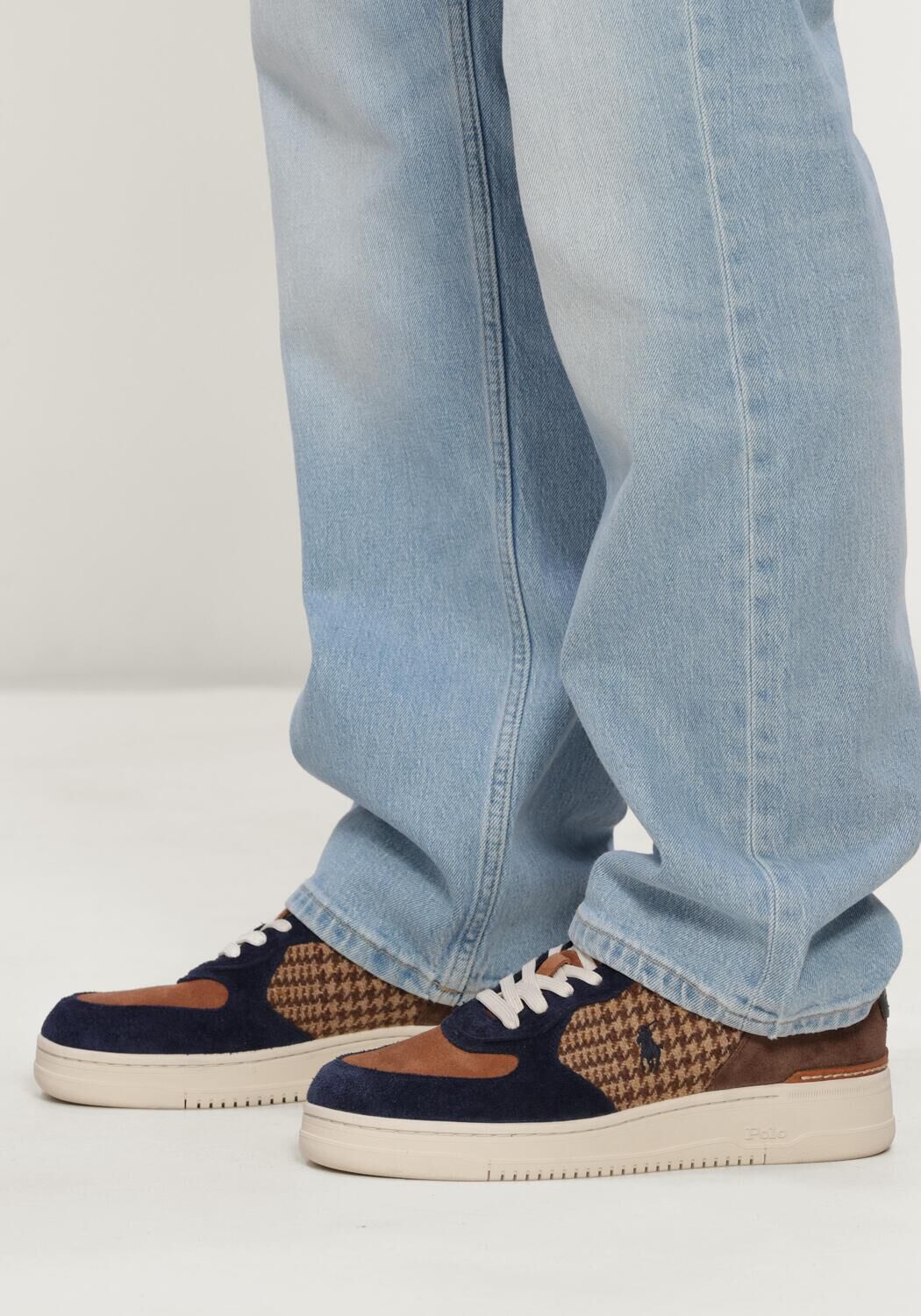 Bruine POLO RALPH LAUREN Lage sneakers MASTERCOURT - large