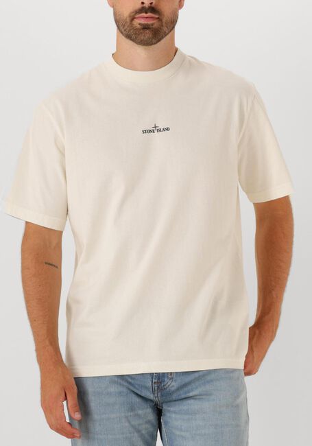 Witte STONE ISLAND T-shirt SS T SHIRT - large
