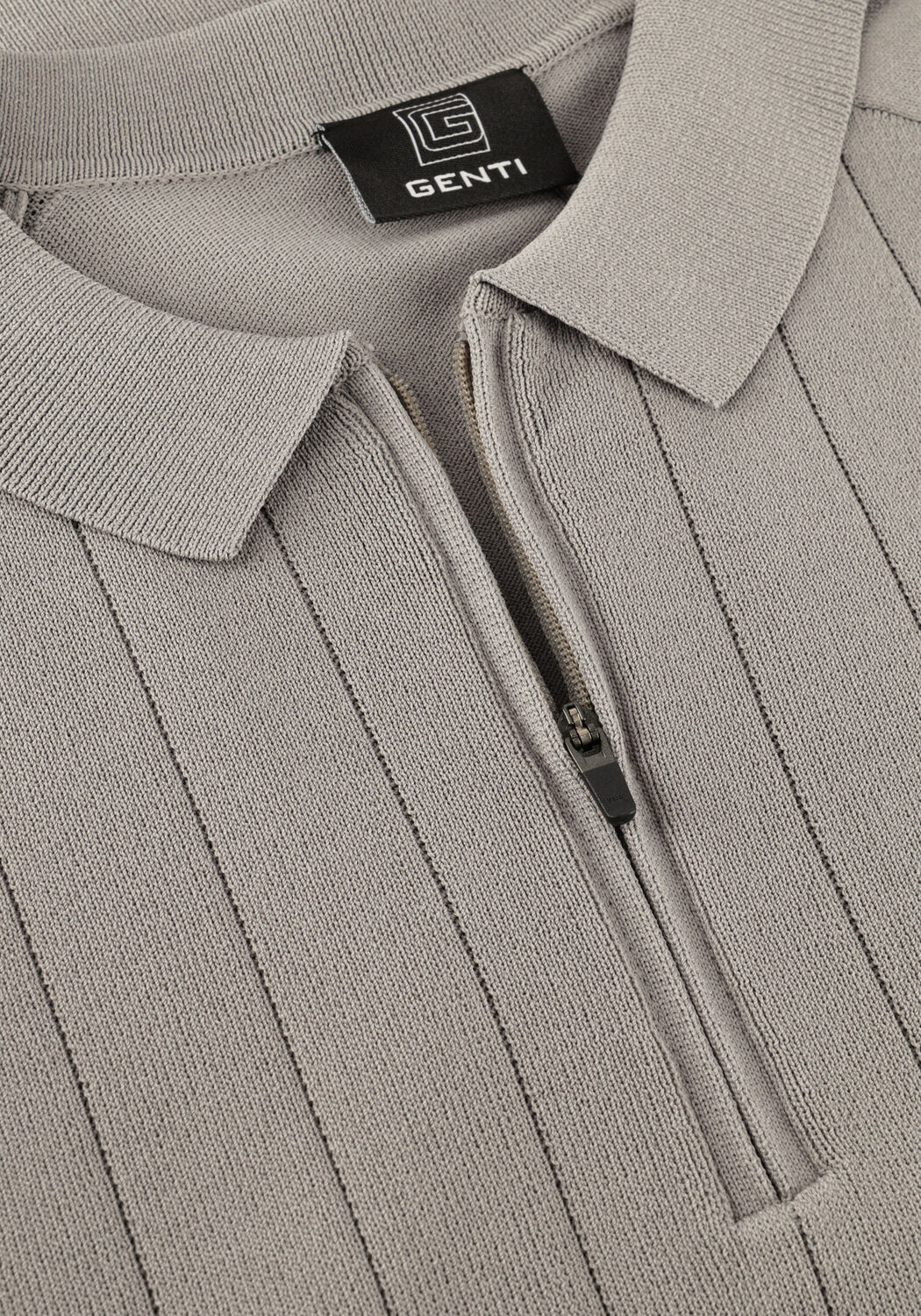 Taupe GENTI Polo POLO ZIP SS 1260 - large