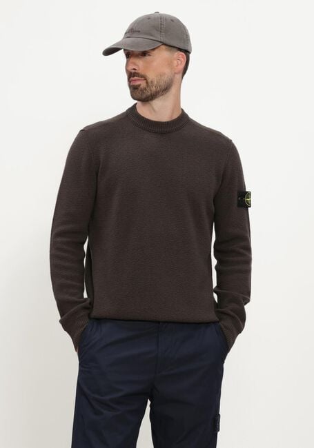 Bruine STONE ISLAND Trui CREW NECK S01C4 - large