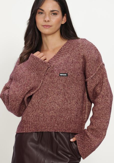 Roze ROTATE Trui KNIT V-NECK JUMPER - large