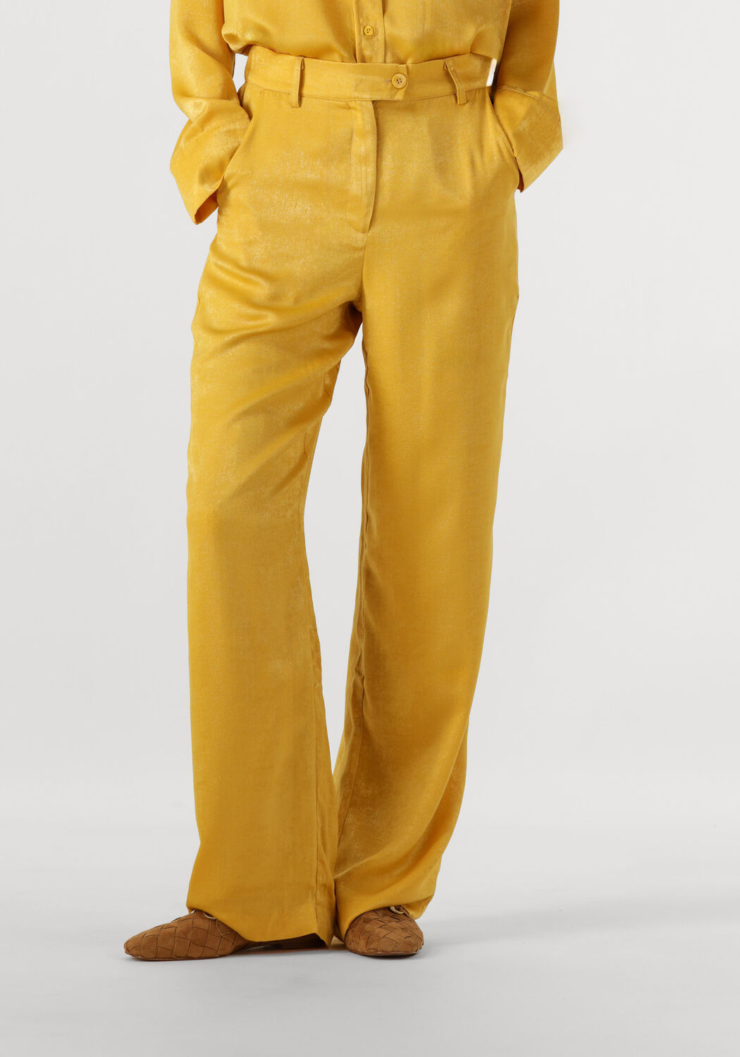 Amaya Amsterdam Pantalon Dames Bellini Pants, Maat: M, Kleur: Geel afbeelding 1