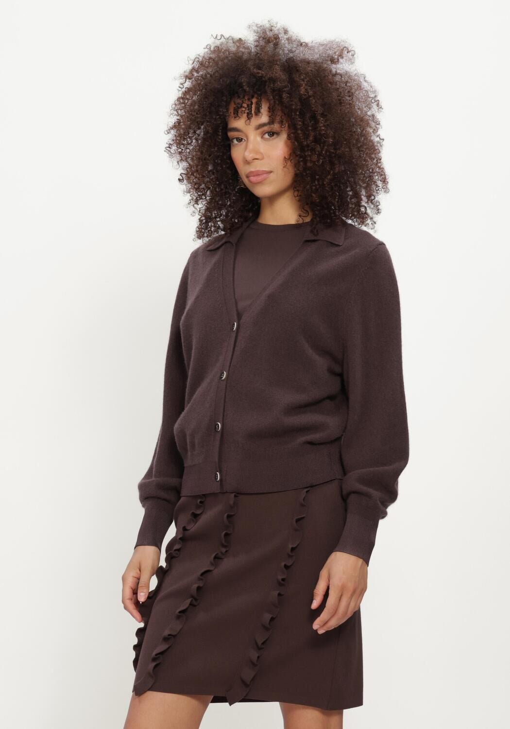 Bruine MARC CAIN COLLECTION Vest CARDIGAN - large