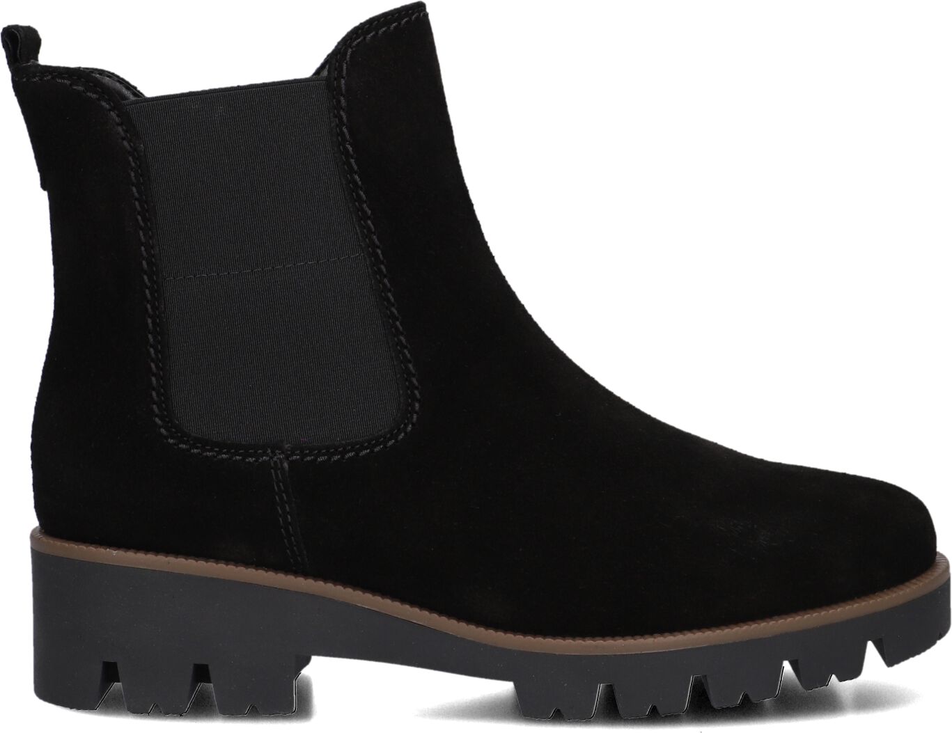 Gabor Chelsea Boots Dames 051, Maat: 35, Materiaal: Suède, Kleur: Zwart
