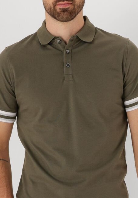 Khaki GENTILUOMO Polo POLO 3 BUTTON SS J2006-219 - large