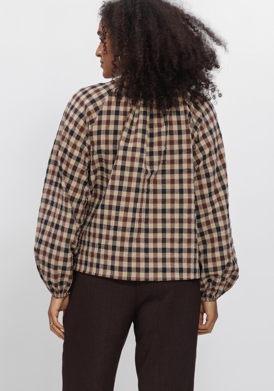 Bruine AIMEE THE LABEL Blouses PEERW6 BLOUSE - large