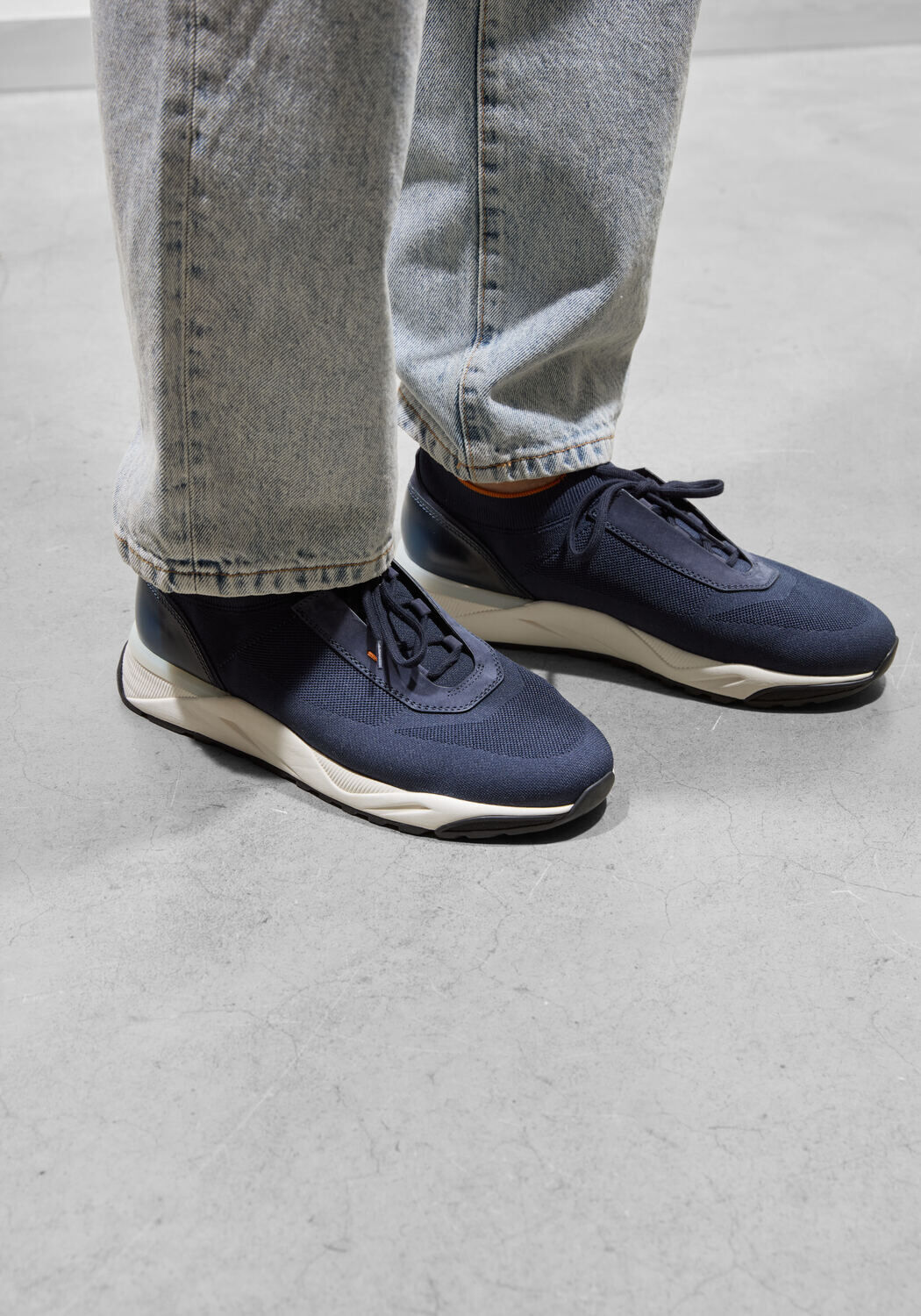 Blauwe SANTONI Lage sneakers FLIN - medium