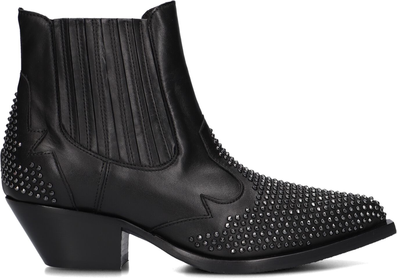 Stefano Lauran Enkellaarsjes
Dames 9706r, Maat: 39, Materiaal: Leer, Kleur: Zwart