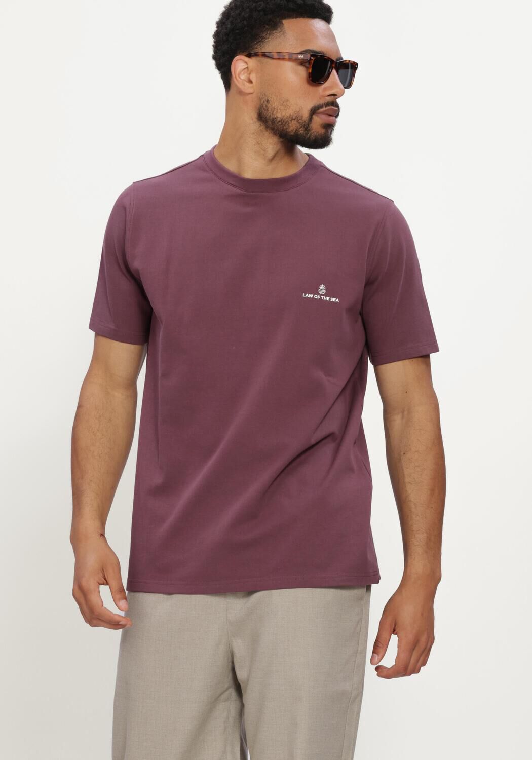 Paarse LAW OF THE SEA T-shirt LAW TEE - large