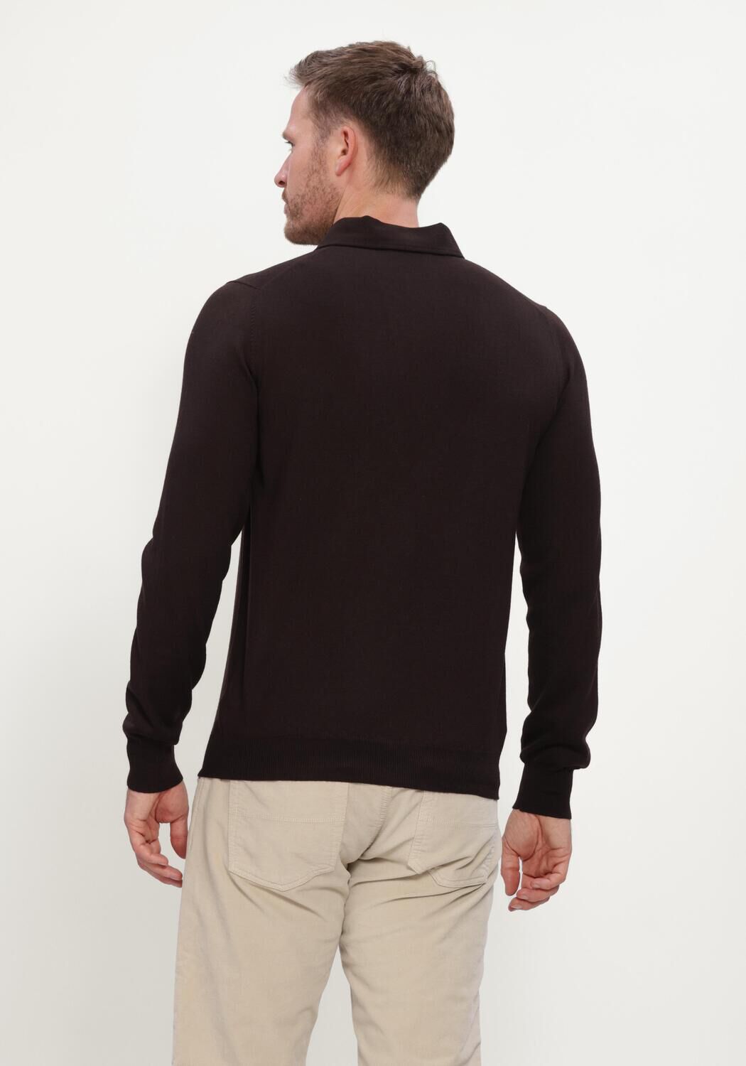 Bruine GRAN SASSO Polo POLO L/SLV - large