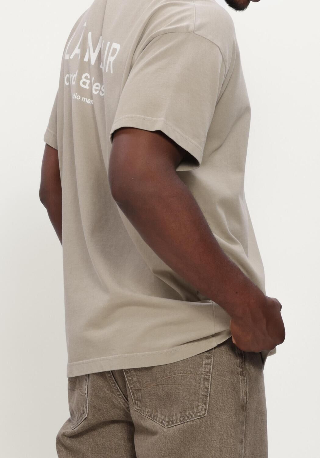 Beige FLANEUR T-shirt SOUND + DESIGN STUDIO MEMBER T-SHIRT - large