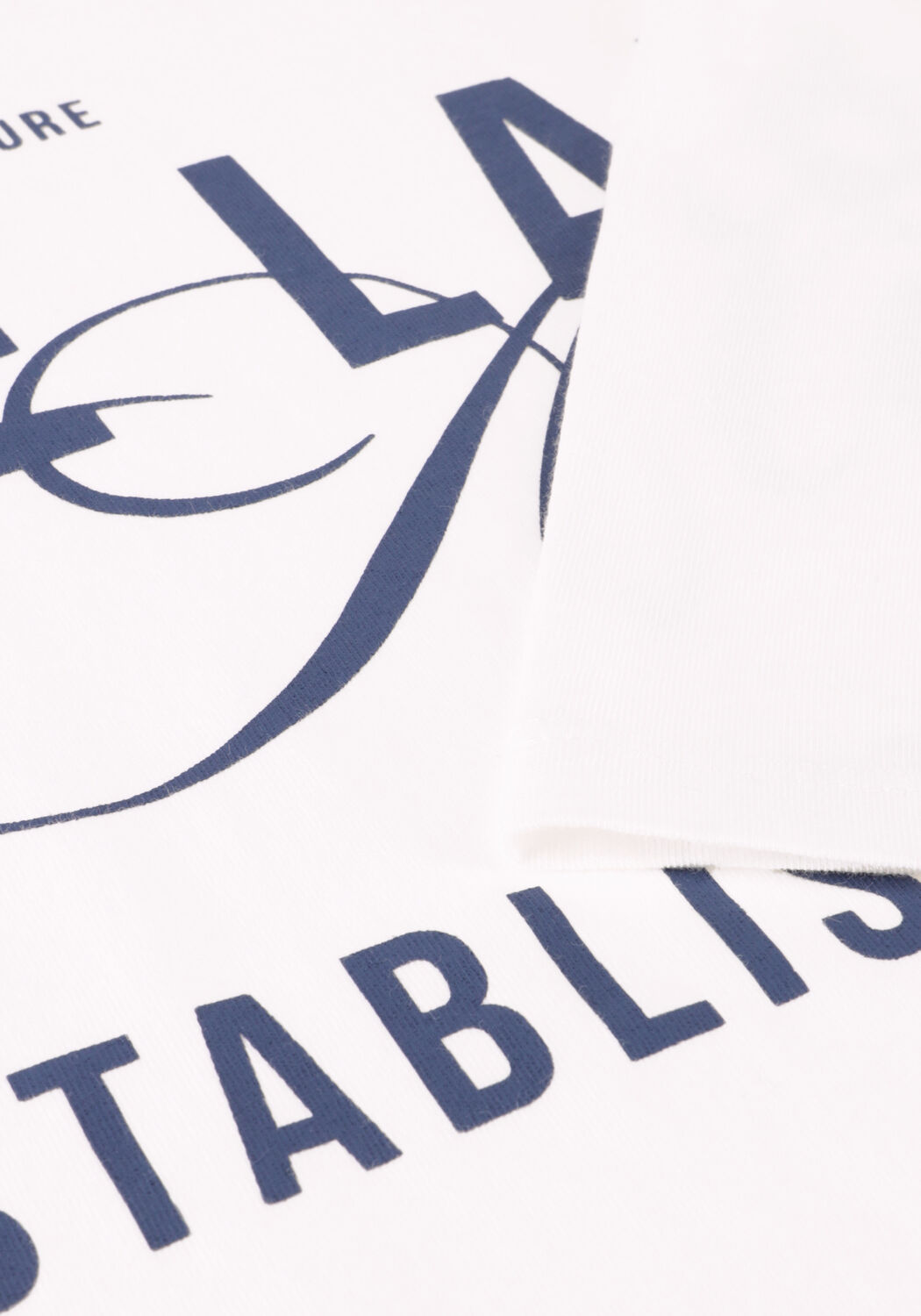 Witte ALIX THE LABEL T-shirt LADIES KNITTED THE LABEL T-SHIRT - large