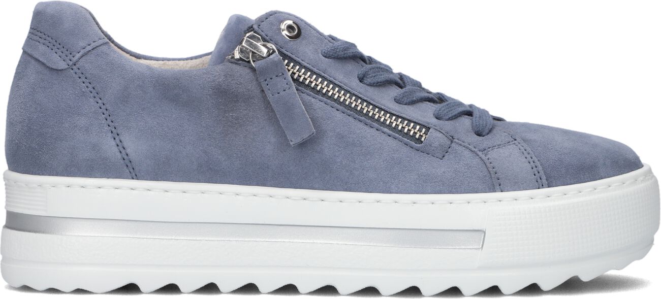 Gabor Lage Sneakers Dames 498, Maat: 44, Materiaal: Suède, Kleur: Blauw
