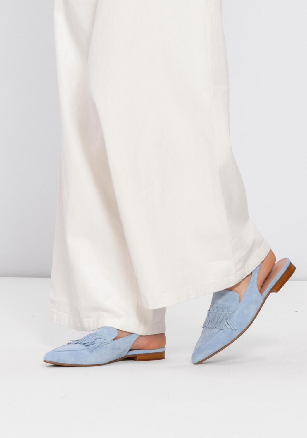 Blauwe STEFANO LAURAN Slingbacks E2575 - large