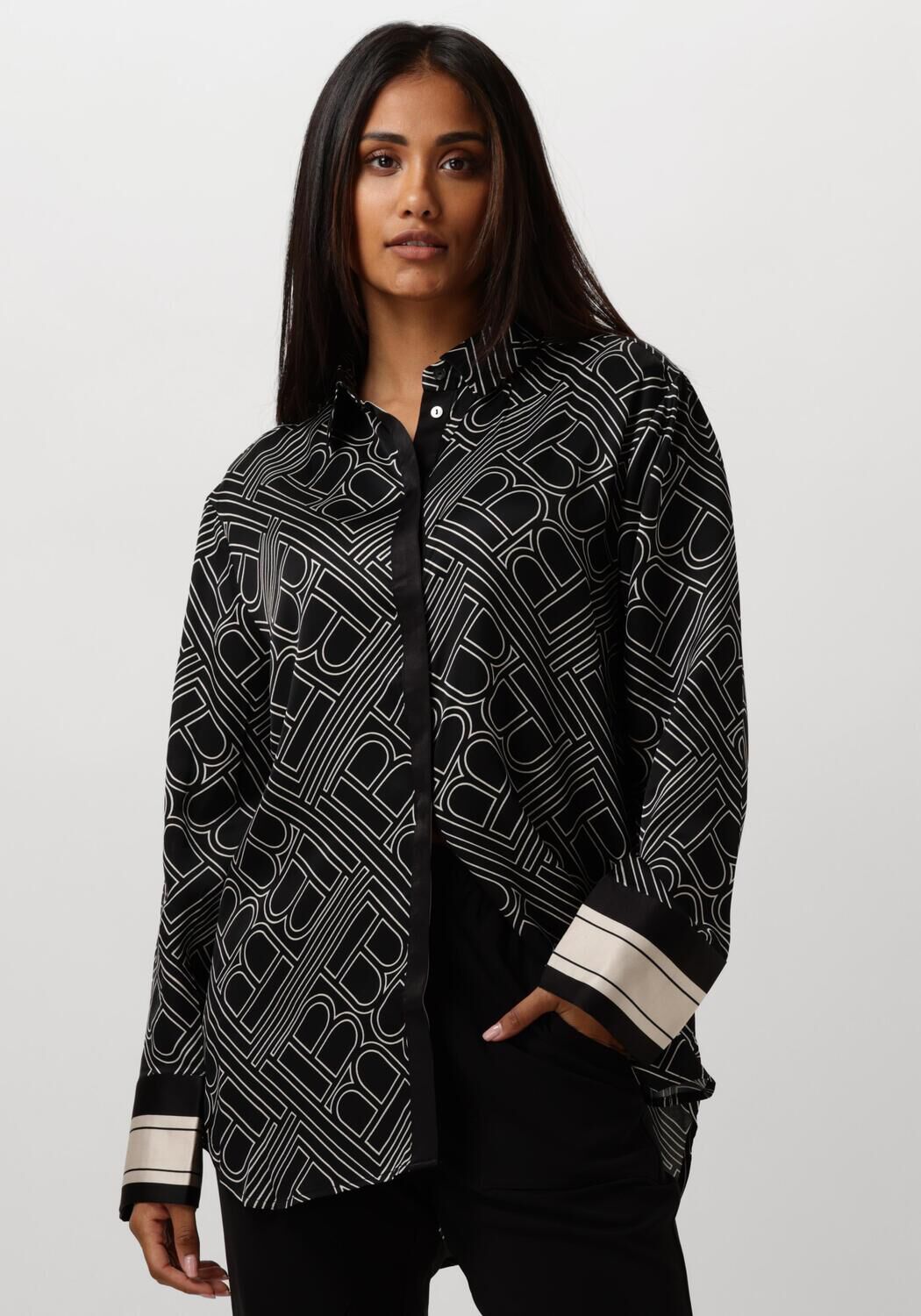 Bruuns Bazaar Blouse Dames Floret Aude Shirt, Maat: 34, Kleur: Zwart