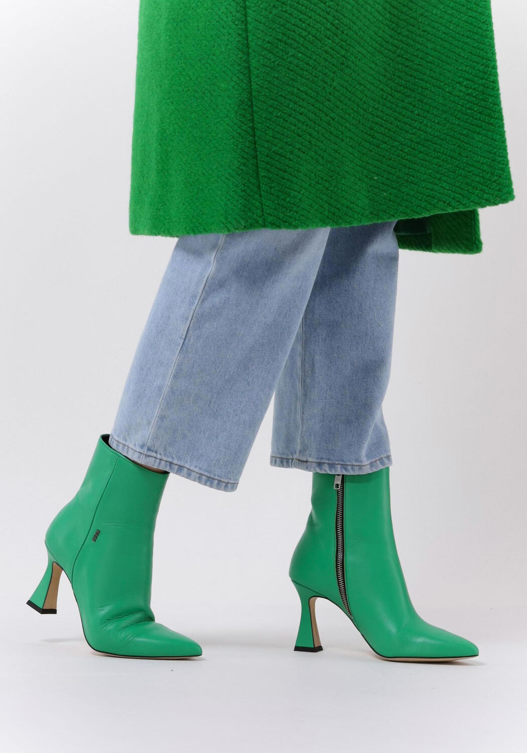 Groene NUBIKK Enkellaarsjes ACE YADA - large