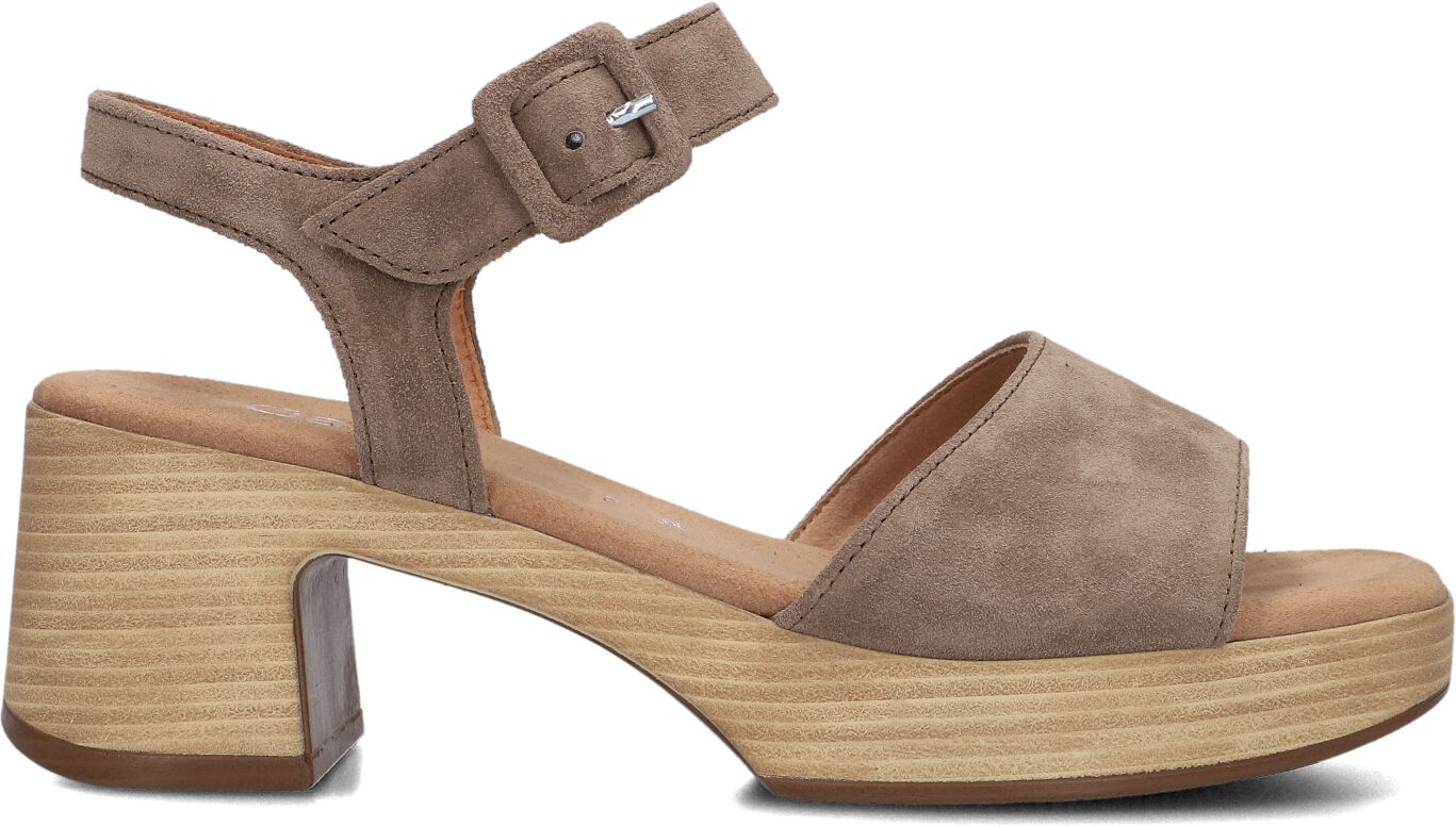 Gabor Sandalen
Dames 721.1.0, Maat: 40, Materiaal: Suède, Kleur: Taupe