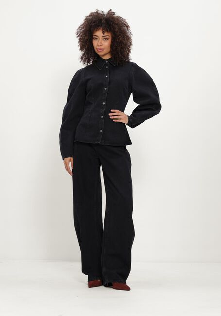 Zwarte ROTATE Wide jeans DRAPED BARREL LEG JEANS - large
