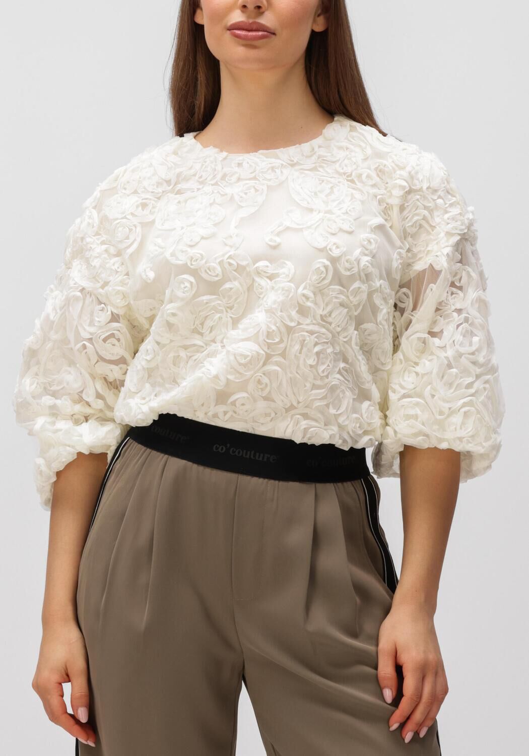 Gebroken wit CO'COUTURE Blouses TESSY FLOWER BLOUSE - large