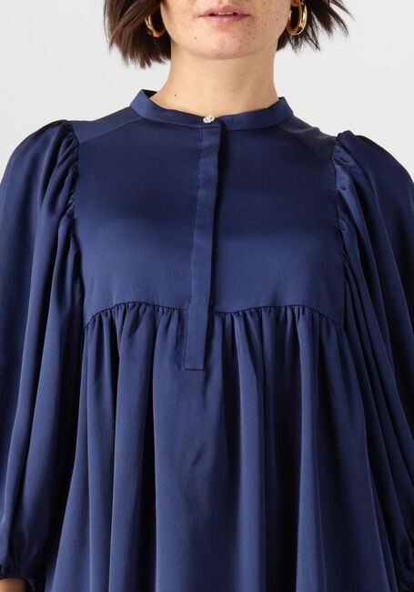 Donkerblauwe BRUUNS BAZAAR Midi jurk SARINA DRESS - large