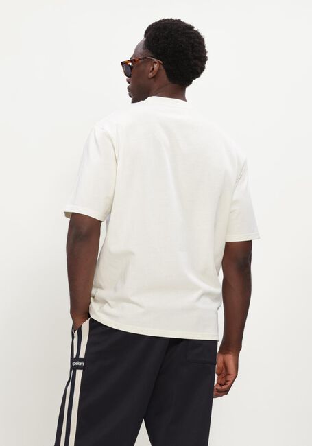 Gebroken wit AMI PARIS T-shirt QUOTA - TSHIRT WITH TONAL EMBOSSED BIG AMI DE COEUR - large