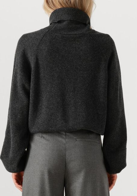 Donkergrijze GESTUZ Coltrui MANZIGZ WOOL ROLLNECK - large