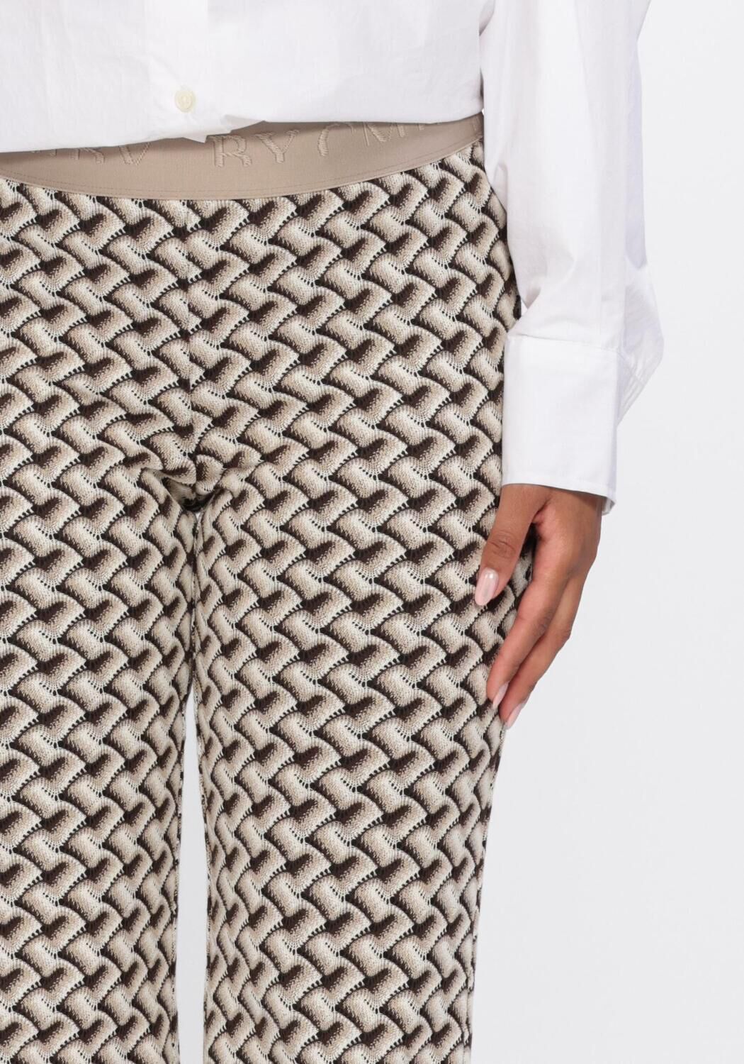 Beige CAMBIO Flared broek FRANCIS - large