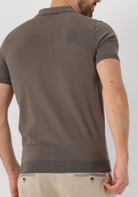 Grijze GENTI T-shirt POLO BUTTON SS K2046-1260 - large