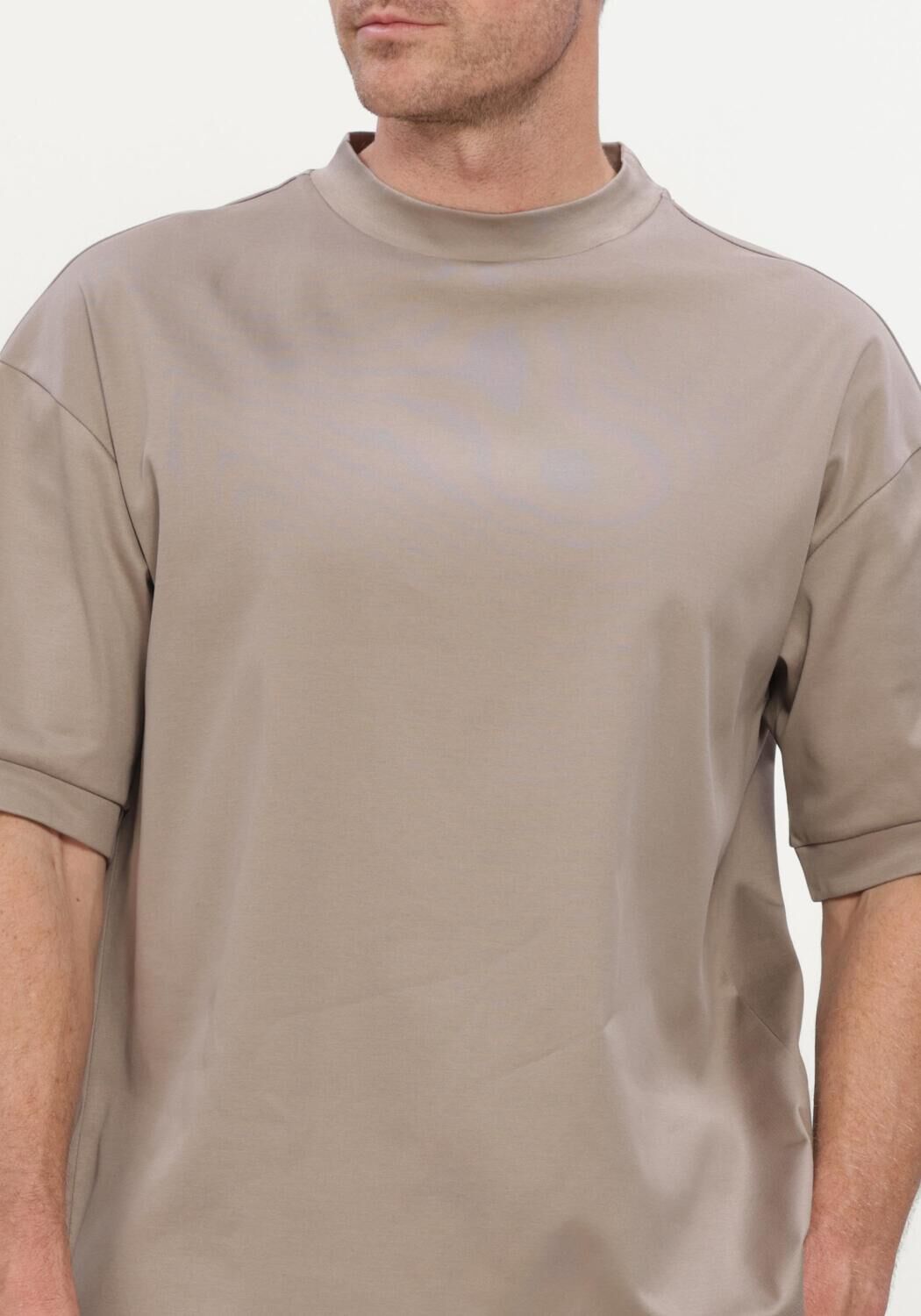 Beige VALENZA T-shirt HEAVY SUPIMA OVERSIZED T-SHIRT - large