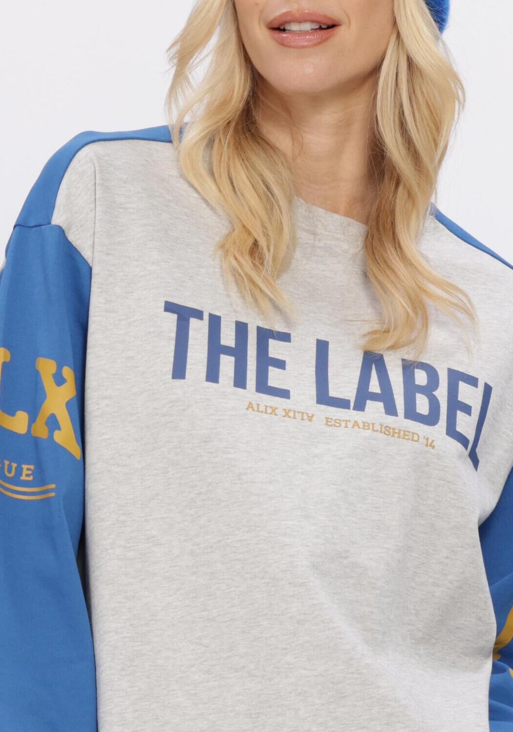 Multi ALIX THE LABEL T-shirt LADIES KNITTED MIX LONGSLEEVE T-SHIRT - large