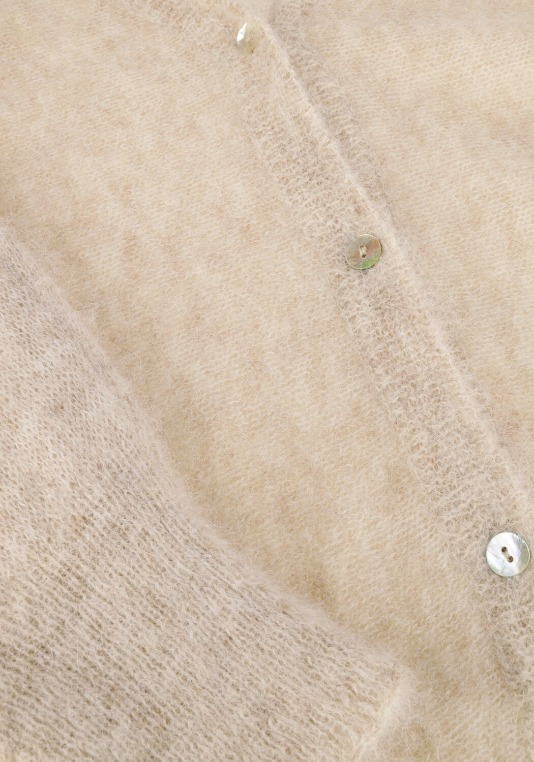 Beige SUMMUM Vest OVERSIZED CARDIGAN FEATHER LIGHT - large