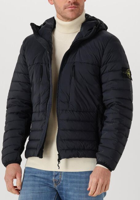 Donkerblauwe STONE ISLAND Gewatteerde jas JACKET - large