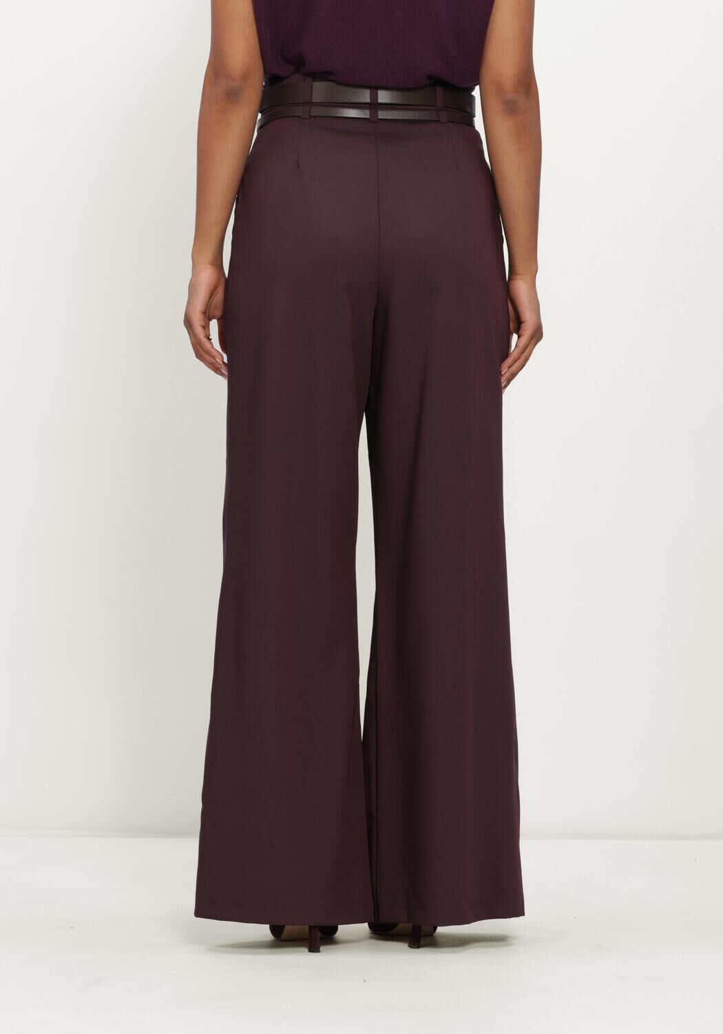 Bordeaux CAROLINE BISS Wijde broek 4551 - large