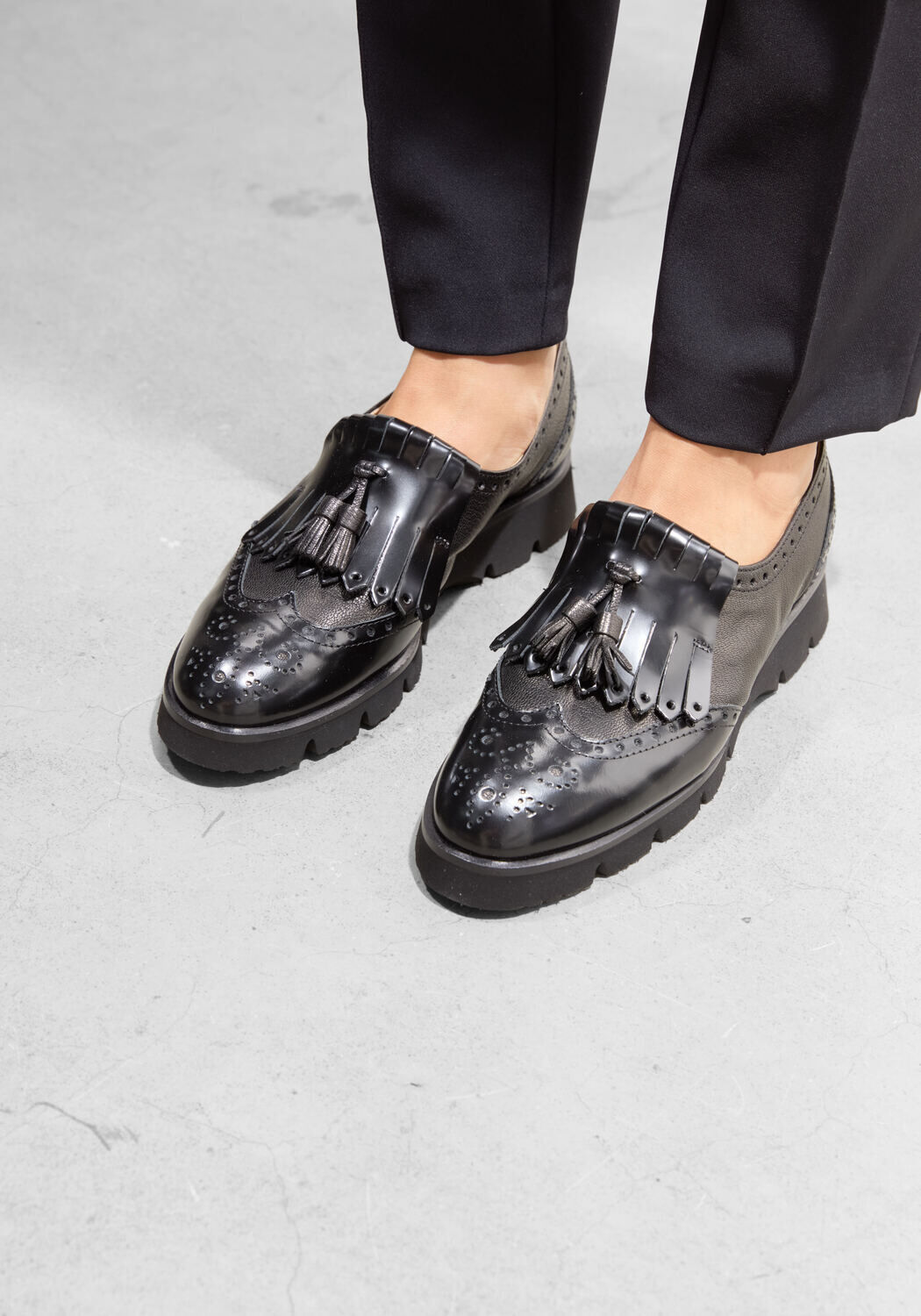 Zwarte BRUNATE Instappers 11076 - medium