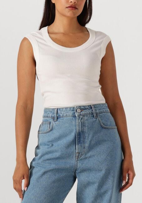 Ecru CLOSED T-shirt CAP SLEEVE T SHIRT - large